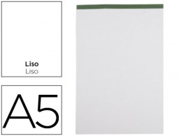 Bloc notas Liderpapel A5 80h 60 g/m² liso sin tapa
